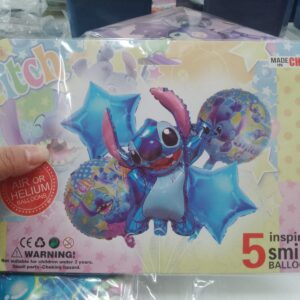 Set x 5 globos stitch