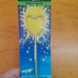Vela corazón encendido estilo "estrellita"