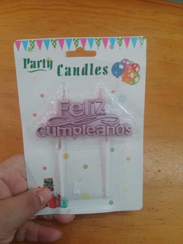 Vela feliz cumpleaños