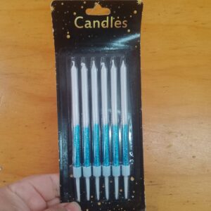Velas largas degradé blister x 6