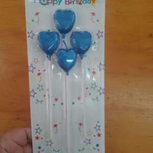 Vela corazón gibré blister x 4