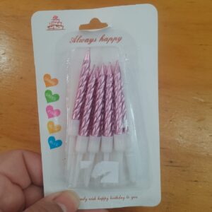 Vela corta torneada blister x 10