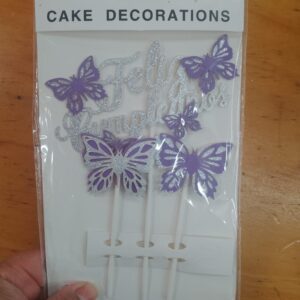 Topper para torta mariposas gibreadas