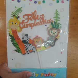 Topper para torta animalitos