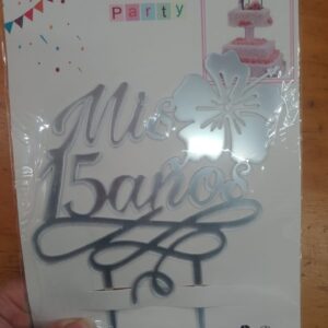 Topper para torta mis 15 grande