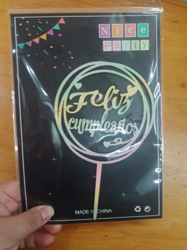 Topper para torta degradé
