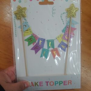 Topper para torta banderín