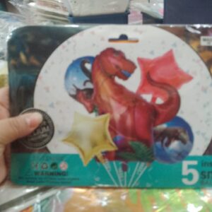 Set x 5 globos dinosaurios
