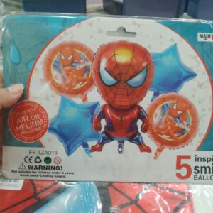 Set x 5 globos hombre araña