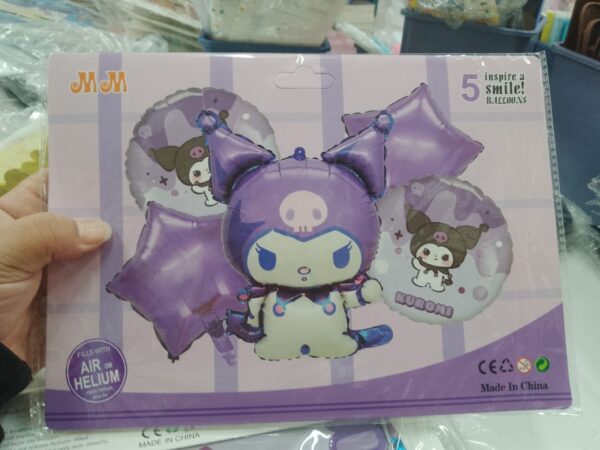 Set x 5 globos Kuromi