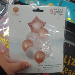 Set x 9 globos estrella