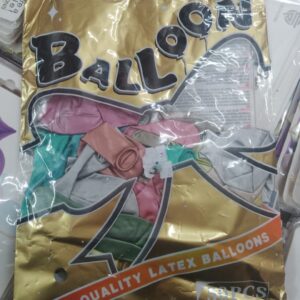 Bolsa x 50 globos chrome