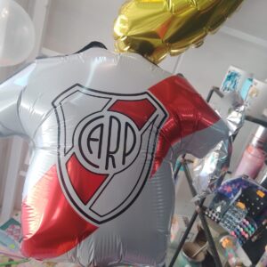 Globo camiseta river chica x 5 unidades
