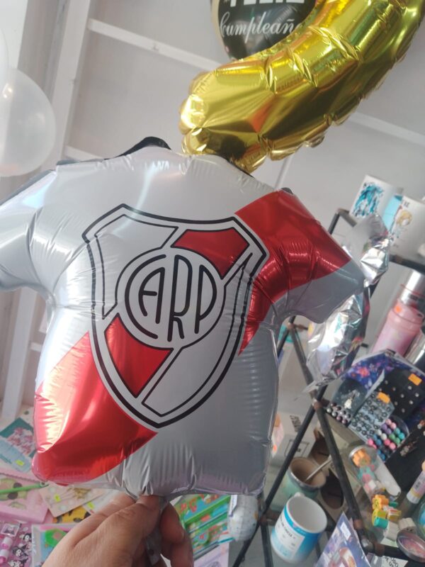 Globo camiseta river chica x 5 unidades