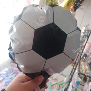 Globo pelota chico blanco y negro x 5 unidades