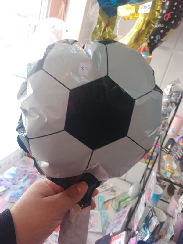 Globo pelota chico blanco y negro x 5 unidades