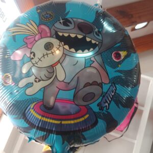 Globo metalizado Stitch grande 45 cm x 5 unidades