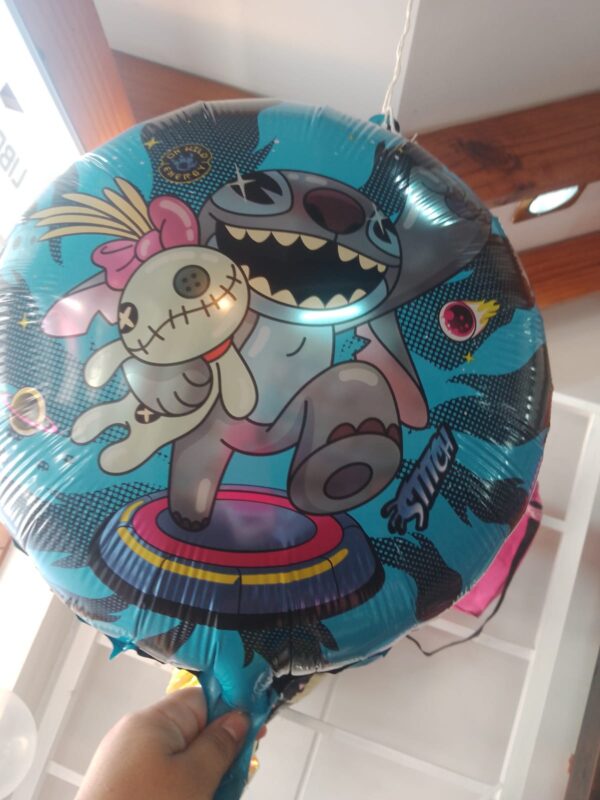 Globo metalizado Stitch grande 45 cm x 5 unidades