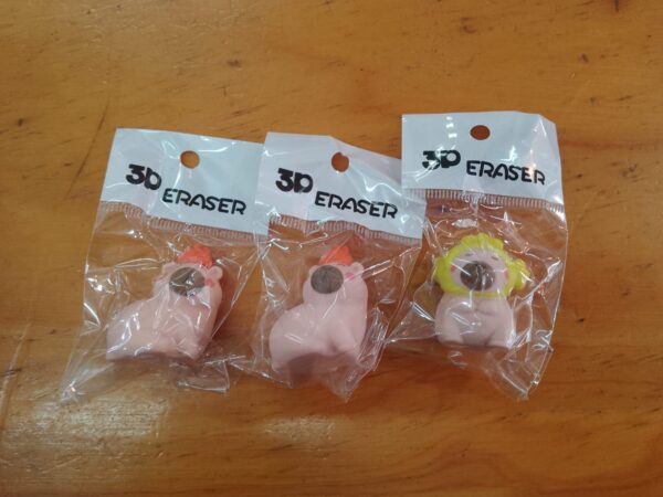 Gomas de borrar capibara x 2 unidades
