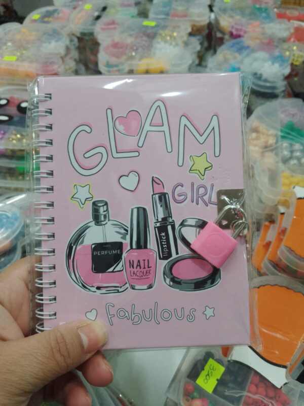Diario con llavecita "Glam" 15x11.5 cm