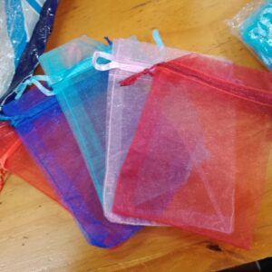 Bolsitas de organza 9x12 cm x 10 unidades