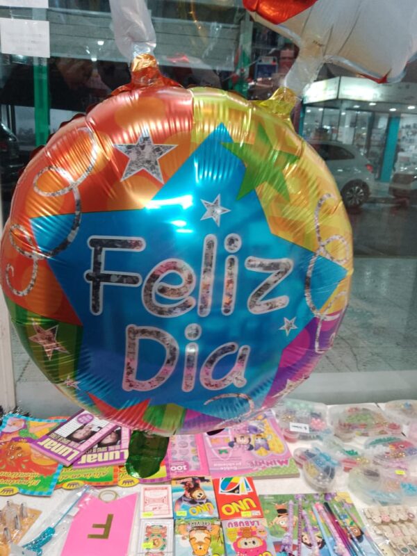 Globo feliz día 45 cm x 5 unidades