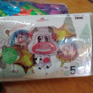 Set x 5 globos la vaca lola